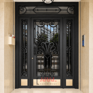 Ar4009 Apartman Giriş Kapısı Antrasit Gri