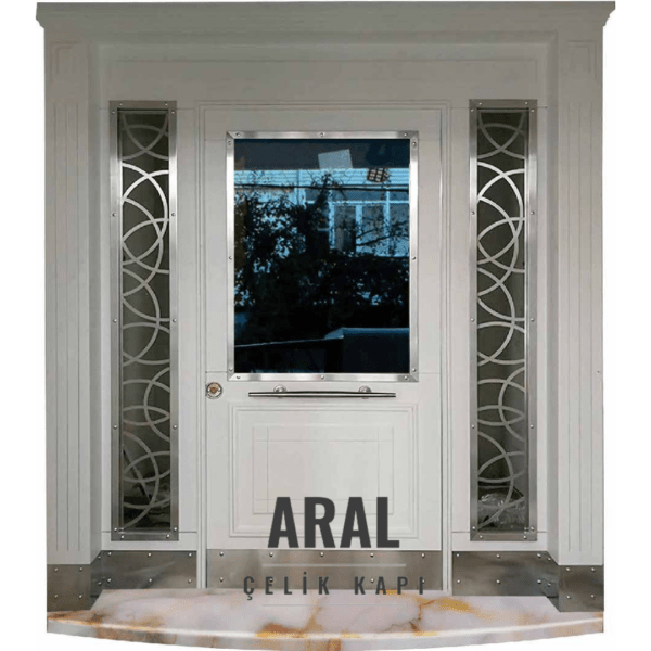 Ar4013 Apartman Giriş Kapısı Beyaz