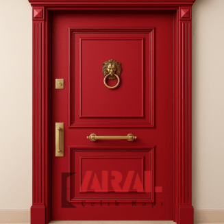 Ar1092 Kırmızı Çelik Kapı