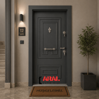 S 2152 Çelik Kapı Antrasit Gri Özel Ölçülü İmalat